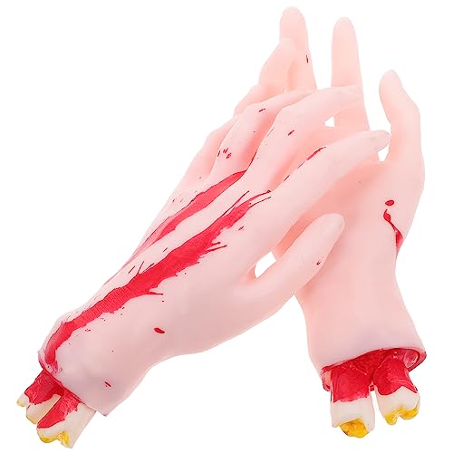 HANABASS Halloween Simulation Hand Requisiten Gruselige Handprops für Fotografie und Streichspiele Hautfarbe für Halloween Dekoration und Party Events HANABASS Halloween Simulation Hand Requisiten Gruselige Handprops für Fotografie und Streichspiele Hautfarbe für Halloween Dekoration und Party Events von HANABASS