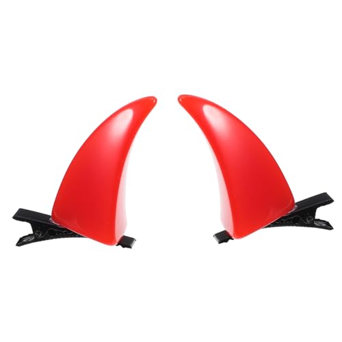 HANABASS Halloween Teufelshorn Haarspangen Rote Hörner Party Haarschmuck für Frauen Teenager Mädchen Kostüm Zubehör Masquerade Fotorequisiten von HANABASS