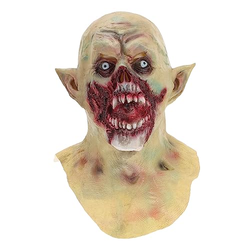 HANABASS Halloween Vampir Maske Realistische Vollkopf Horror Maske für Erwachsene für Kostümpartys und Streiche Leicht und Bequem aus Hochwertigem Material HANABASS Halloween Vampir Maske Realistische Vollkopf Horror Maske für Erwachsene für Kostümpartys und Streiche Leicht und Bequem aus Hochwertigem Material von HANABASS