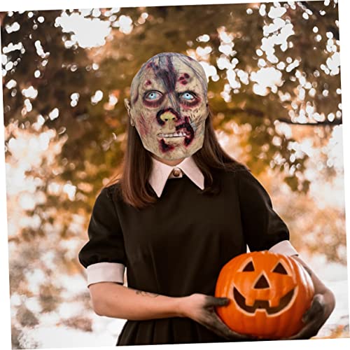 HANABASS Halloween Zombie Vollkopf Gruseliges Kostümzubehör für Party Karneval Cosplay Erwachsene von HANABASS