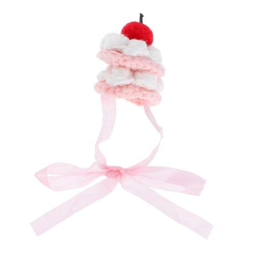 HANABASS Handgefertigte Mini-häkelmütze Cake-Design Gestrickt für Plüschtiere und Puppen Weiches Langlebiges Material Modisches Accessoire für Puppenpartys und Festtagslooks HANABASS Handgefertigte Mini-häkelmütze Cake-Design Gestrickt für Plüschtiere und Puppen Weiches Langlebiges Material Modisches Accessoire für Puppenpartys und Festtagslooks von HANABASS