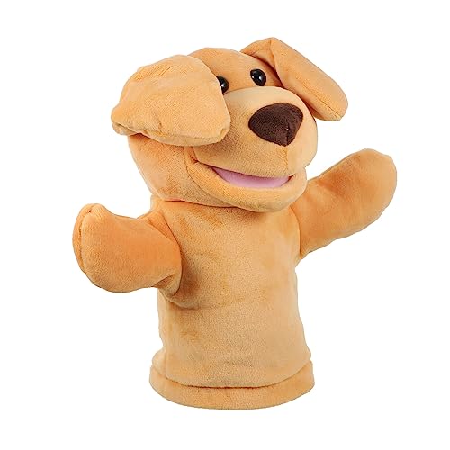 HANABASS Handpuppenspielzeug Rollenspiel Handpuppe Handpuppen für Handpuppe für Kleinkindspielzeug süße ausgestopfte Handpuppe Kinderpuppen Plüschpuppe Orange von HANABASS