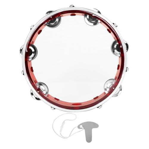 HANABASS Handtrommel Tamburin für Erwachsene Strapazierfähiges Percussion Instrument mit Ergonomischem Design für Partys und Musikunterricht Schlüssel HANABASS Handtrommel Tamburin für Erwachsene Strapazierfähiges Percussion Instrument mit Ergonomischem Design für Partys und Musikunterricht Schlüssel von HANABASS