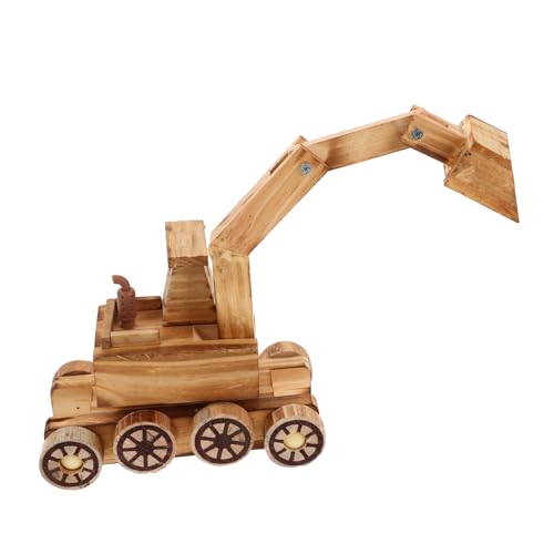 HANABASS Holz Bagger für Realistisches Modell mit Detaillierter Verarbeitung Holzspielzeug für Kleinkinder Fördert Kreativität und Motorische Fähigkeiten für Spielzimmer Dekoratives HANABASS Holz Bagger für Realistisches Modell mit Detaillierter Verarbeitung Holzspielzeug für Kleinkinder Fördert Kreativität und Motorische Fähigkeiten für Spielzimmer Dekoratives von HANABASS
