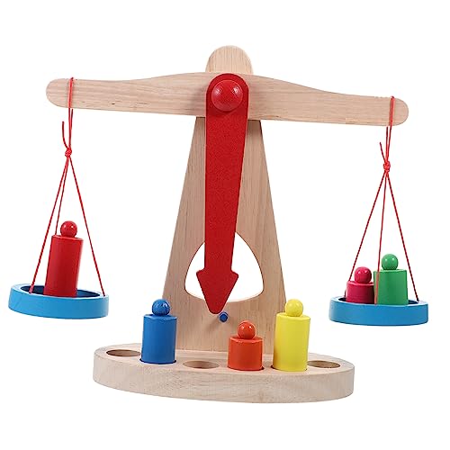 HANABASS Holz Balancewaage Lernspielzeug Montessori Mathematisches Wissenschaftsspielzeug für Robustes Leichtes Holz mit Pädagogischem zum Zählen Rechnen und Experimentieren HANABASS Holz Balancewaage Lernspielzeug Montessori Mathematisches Wissenschaftsspielzeug für Robustes Leichtes Holz mit Pädagogischem zum Zählen Rechnen und Experimentieren von HANABASS