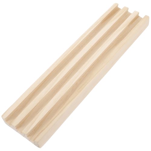 HANABASS Holz Domino Rack Multifunktionaler Halter für Dominosteine Stilvolle Aufbewahrung und Kreative Basteldekoration für Spiel und Alphabetlernen Langlebig und Elegant von HANABASS