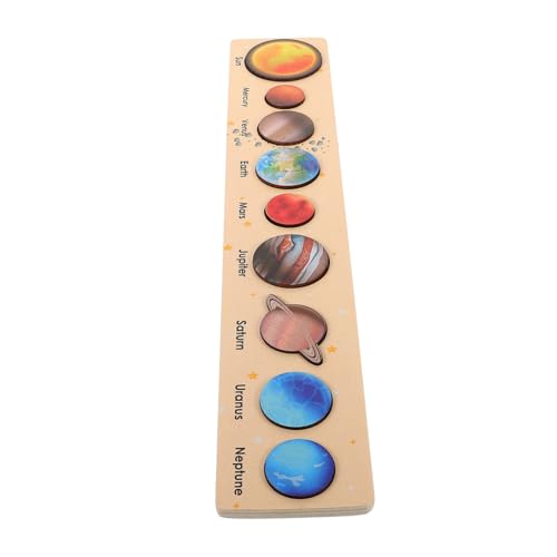 HANABASS Holz Sonnensystem Puzzle für Lernspielzeug zur Planetenanerkennung Montessori Material für Kleinkinder Kreatives Weltraumspielzeug Kognitiven Entwicklung und HANABASS Holz Sonnensystem Puzzle für Lernspielzeug zur Planetenanerkennung Montessori Material für Kleinkinder Kreatives Weltraumspielzeug Kognitiven Entwicklung und von HANABASS