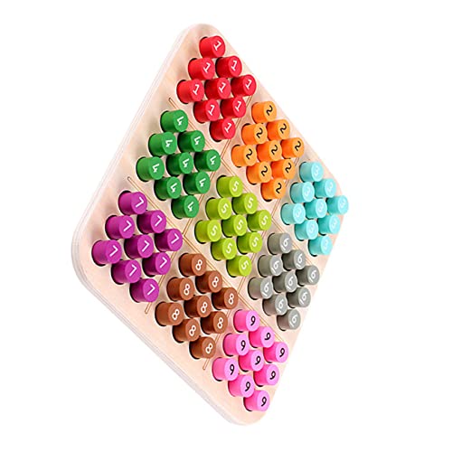 HANABASS Holz Sudoku Brettspiel Kompaktes Tragbares Denkspiel mit Bunten Formen für Gehirntraining und Logisches Lernen Familienspiel HANABASS Holz Sudoku Brettspiel Kompaktes Tragbares Denkspiel mit Bunten Formen für Gehirntraining und Logisches Lernen Familienspiel von HANABASS