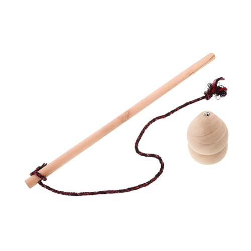 HANABASS Holz mit Peitschschnur Stabiles Handgefertigtes Gyroskop aus Massivem Holz für Fitness und Outdoor Spiel Langlebiger Holzkreisel für Erwachsene und Traditionelle Drehspielzeuge von HANABASS