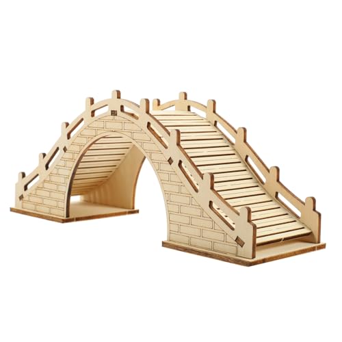 HANABASS Holzbau DIY Arch Brücke Bausatz aus Hochwertigem Holz Vorgefertigte Teile ohne Kleber Fördert Kreativität und Vorstellungskraft Pädagogisches Lernspielzeug für Ab Jahren von HANABASS
