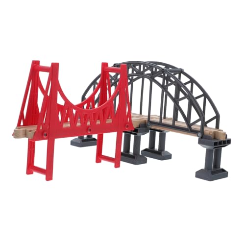 HANABASS Holzeisenbahn Zubehör Set mit Hängebrücke und Eisenbahnschienen Kreatives für Fördert DIY Erlebnisse und Familieninteraktion für Fantasievolles HANABASS Holzeisenbahn Zubehör Set mit Hängebrücke und Eisenbahnschienen Kreatives für Fördert DIY Erlebnisse und Familieninteraktion für Fantasievolles von HANABASS