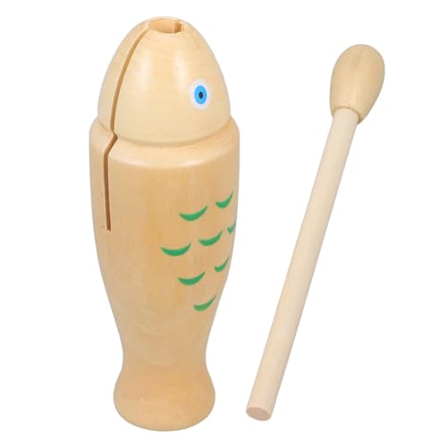 HANABASS Holzpercussion Instrument für Rhythmus mit Holzblock und Rhythmusstock für Drinnen und Draußen Fördert Kreativität und Motorik von HANABASS