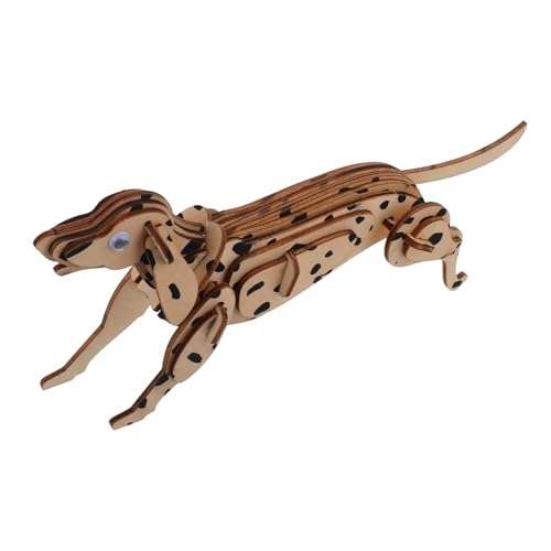 HANABASS Holzpuzzle DIY Hund Modell Bastelset für Kreatives Stem Lernspielzeug zur Heimdekoration als von HANABASS