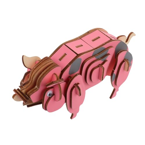 HANABASS Holzpuzzle Puzzlespielzeug Tierpuzzle zusammensetzen Tiersäge Puzzle Tierpuzzle aus Holz hölzernes DIY-Puzzle 3D-Lernspielzeug Tiermodell selber Machen Rosa HANABASS Holzpuzzle Puzzlespielzeug Tierpuzzle zusammensetzen Tiersäge Puzzle Tierpuzzle aus Holz hölzernes DIY-Puzzle 3D-Lernspielzeug Tiermodell selber Machen Rosa von HANABASS