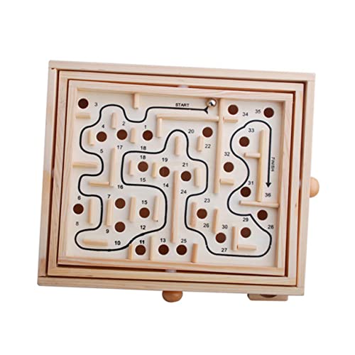 HANABASS Holzpuzzle mit Kugel Labyrinth für Lernspielzeug Problemlösungsfähigkeiten und Geduld Geeignet für Jungen und Mädchen aus Sicherem Holz Gefertigt HANABASS Holzpuzzle mit Kugel Labyrinth für Lernspielzeug Problemlösungsfähigkeiten und Geduld Geeignet für Jungen und Mädchen aus Sicherem Holz Gefertigt von HANABASS