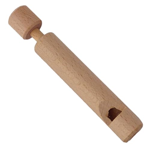 HANABASS Holzschieberflöte Pädagogisches Musikinstrument Push Pull Flöte für Musikspielzeug und Frühe Ab Jahren mit Einfachem Spielprinzip und Rhythmischem Klang von HANABASS