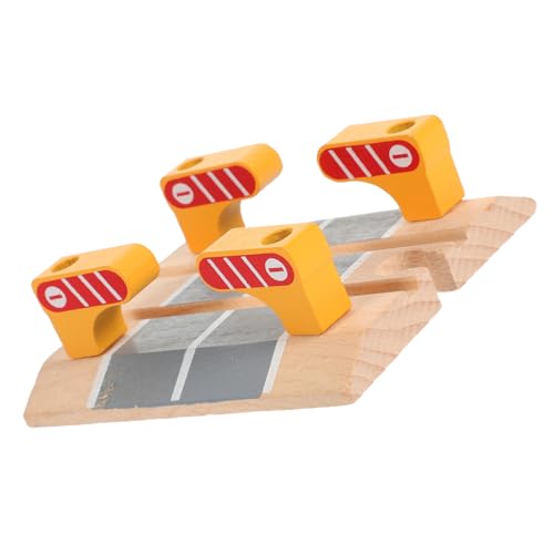 HANABASS Holzspielzeug Eisenbahn Zubehör Interaktives Straßenblock Modell für Kreative Spielwelten Fördert Denkfähigkeiten aus Hochwertigem Holz Süßes Design HANABASS Holzspielzeug Eisenbahn Zubehör Interaktives Straßenblock Modell für Kreative Spielwelten Fördert Denkfähigkeiten aus Hochwertigem Holz Süßes Design von HANABASS