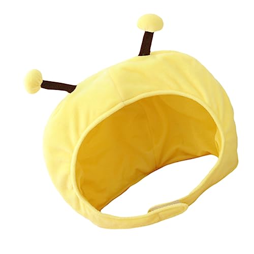 HANABASS Honigbiene Kostüm Hut für Kinder Verstellbare Plüschkopfhaube Süße Bienenkopfbedeckung für Partys Fotorequisiten und Karneval von HANABASS