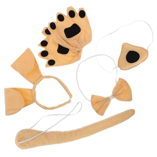 HANABASS Hundekostüm Set Niedliches Hundeohren Stirnband Fliege Handschuhe Party Tierkostüm für Fasching Halloween Cosplay Bequem Angenehm für Mädchen Jungen HANABASS Hundekostüm Set Niedliches Hundeohren Stirnband Fliege Handschuhe Party Tierkostüm für Fasching Halloween Cosplay Bequem Angenehm für Mädchen Jungen von HANABASS