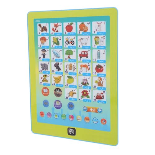 HANABASS Interaktive Arabische Lernmaschine für Touchscreen und Sound Tragbares Lernspielzeug für Vorschulkinder Umfassende Bildung Arabisch mit Unterhaltsamen Lernspielen und von HANABASS