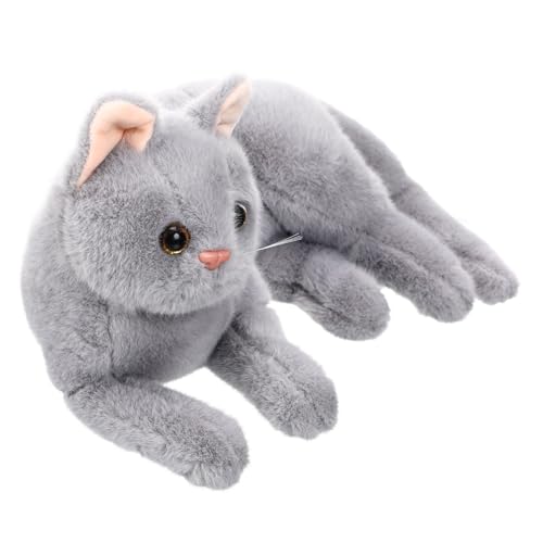 HANABASS Kätzchen Plüschspielzeug Adorable Simulation Cat Doll für Heimdekoration und Weiches und Farbenfrohes Design für Spiel und Dekoration von HANABASS