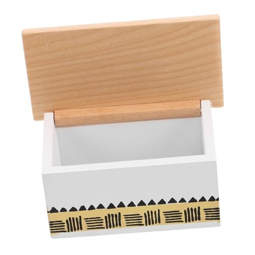 HANABASS Kasten Mini-Ornamente Miniatur-Puppenhauszubehör Mini-Puppenhauszubehör Mikroszene-Möbelornamente Mini Dollhouse Models Kit Zubehör für Puppenhäuser aus Holz Birke von HANABASS