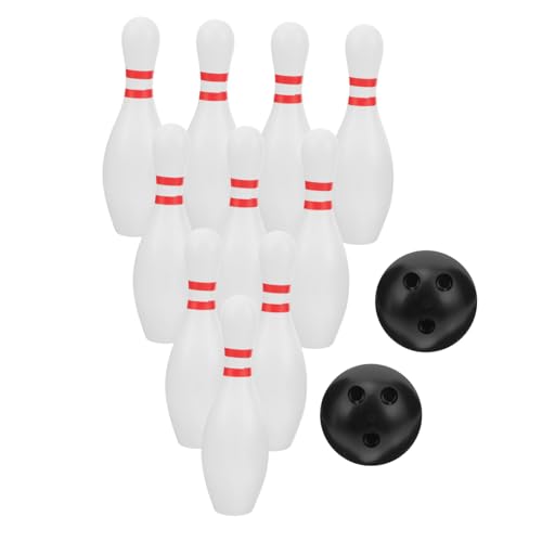 HANABASS Kegelspielset für Kleinkinder Pins Bälle Indoor Bowling für Jungen Fördert Motorik Koordination Interaktive Spiele mit Familie und Freunden von HANABASS