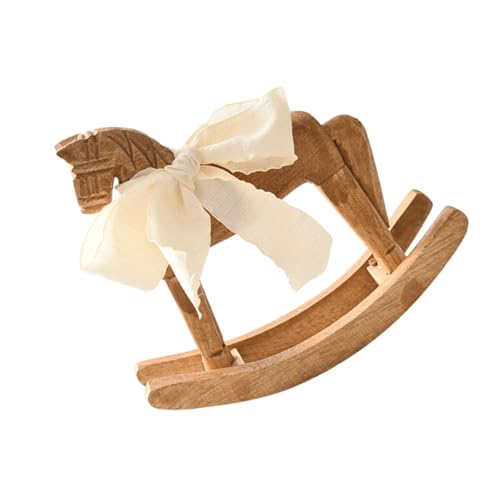HANABASS Kiefernholz -Schaukelpferd deko Mini Schaukelpferdfigur altes Schaukelpferd Holzornamente landwirtschaftliche Ornamente Holz rockiger Pferdebasteln Schleife Hellbraun HANABASS Kiefernholz -Schaukelpferd deko Mini Schaukelpferdfigur altes Schaukelpferd Holzornamente landwirtschaftliche Ornamente Holz rockiger Pferdebasteln Schleife Hellbraun von HANABASS