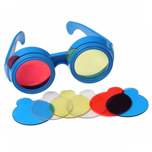HANABASS Kindergarten Dreifarbige Farbfilter Brille Experimentierset mit Rot Gelb Blau Linsen und Insekten Simulation Leichtes Lernspielzeug für Farbüberlagerung und Zufällige Farbe HANABASS Kindergarten Dreifarbige Farbfilter Brille Experimentierset mit Rot Gelb Blau Linsen und Insekten Simulation Leichtes Lernspielzeug für Farbüberlagerung und Zufällige Farbe von HANABASS