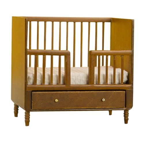 HANABASS Kinderzimmer Dekoration Realistisches Design für Puppen und Miniatur Szenen Walnussfarbe von HANABASS