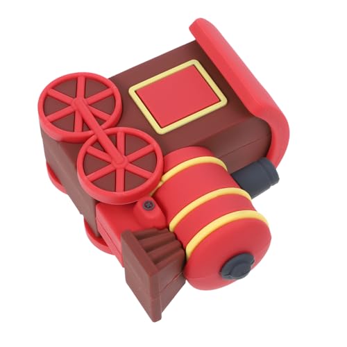 HANABASS Kleine Eisenbahn Spielzeugeisenbahn Dekorationen Geburtstagstorte Züge Hey Party Cartoon Oh Hochzeit Hello Soul Erste Eisenbahn Für Retro Süße Auto Dekorationen Rot von HANABASS