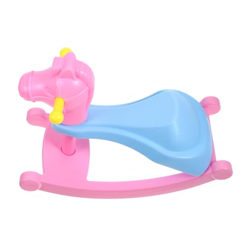 HANABASS Kleine rockige Pferdesspielzeug Miniatur -Schaukelstuhl Mini-Schaukelpferd-Modell Mini-Möbelverzierung Puppenstubenmöbel aus Kunststoff Schaukelpferd- Plastik Rosa HANABASS Kleine rockige Pferdesspielzeug Miniatur -Schaukelstuhl Mini-Schaukelpferd-Modell Mini-Möbelverzierung Puppenstubenmöbel aus Kunststoff Schaukelpferd- Plastik Rosa von HANABASS