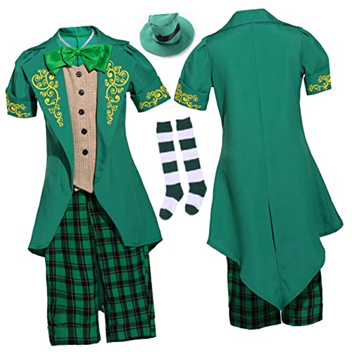 HANABASS Kobold Kostüm Halloween-kostüme Für Kostüm Für Kobold Hut Hosenanzug St. Patricks Kostüm Ausgefallene Klamotten Ausstatten Green HANABASS Kobold Kostüm Halloween-kostüme Für Kostüm Für Kobold Hut Hosenanzug St. Patricks Kostüm Ausgefallene Klamotten Ausstatten Green von HANABASS