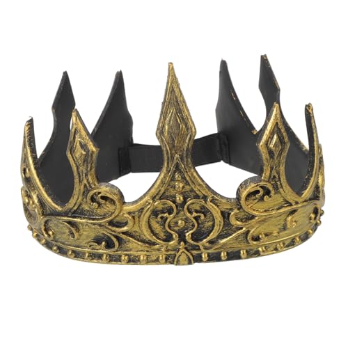 HANABASS Königskrone Leicht und Sanft Klassisches Mittelalterliches Cosplay Stirnband für Jungen Bequeme Halloween Geburtstags-party Accessoire Vielseitig für Kostümspiele und Fasching HANABASS Königskrone Leicht und Sanft Klassisches Mittelalterliches Cosplay Stirnband für Jungen Bequeme Halloween Geburtstags-party Accessoire Vielseitig für Kostümspiele und Fasching von HANABASS