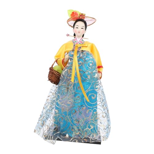 HANABASS Koreanische Hanbok Puppe Handgefertigt Traditionelles Kunsthandwerk Farbenfrohes Wohnaccessoire Souvenir für Liebhaber Kultur Geschenkidee HANABASS Koreanische Hanbok Puppe Handgefertigt Traditionelles Kunsthandwerk Farbenfrohes Wohnaccessoire Souvenir für Liebhaber Kultur Geschenkidee von HANABASS