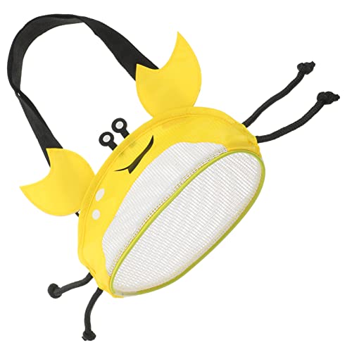 HANABASS Krabben-Strandtasche Kind Hülse Spaß Muschel Shell-mesh-Tasche Pflücken Stoff Artikel Jagd Beutel Mädchen Strandtasche Aus Plastik Modische Mesh-Strandtasche PVC Yellow HANABASS Krabben-Strandtasche Kind Hülse Spaß Muschel Shell-mesh-Tasche Pflücken Stoff Artikel Jagd Beutel Mädchen Strandtasche Aus Plastik Modische Mesh-Strandtasche PVC Yellow von HANABASS