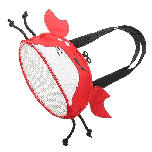 HANABASS Krabben-Strandtasche Party Kleinkinder Muschel Sammeln Jagd Pflücken Junge Netztasche Strandtasche Shell-mesh-Tasche Strandnetztasche Shell-Tasche Kinderstrandtasche Rot PVC HANABASS Krabben-Strandtasche Party Kleinkinder Muschel Sammeln Jagd Pflücken Junge Netztasche Strandtasche Shell-mesh-Tasche Strandnetztasche Shell-Tasche Kinderstrandtasche Rot PVC von HANABASS