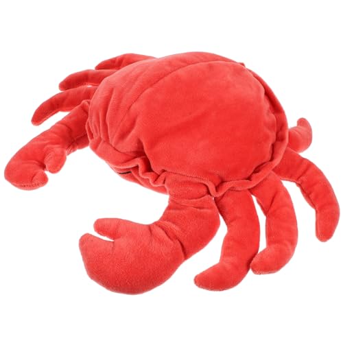 HANABASS Krabbenpuppe Cartoon-Puppen Cartoon-tierpuppenspielzeug Plüschtier Entzückende Krabben-handpuppe Tiere Handpuppe Cartoon-handpuppenspielzeug Pp Baumwolle von HANABASS