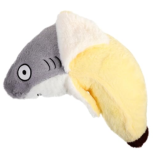 HANABASS Kreativer Plüschhai mit Banane Kuscheltier für Sofa und Couch Entzückendes Plüschtier Dekorationselement für Ihr Zuhause Hochwertiges Flauschiges Material von HANABASS