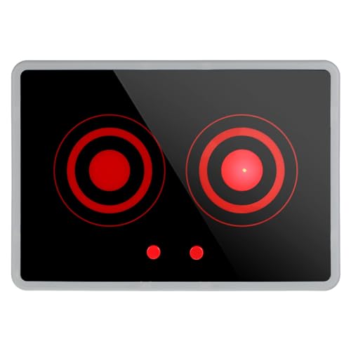 HANABASS Küchenzubehör für Kinder: Realistischer Induktionsherd mit Sound- Und Lichteffekten – Spielzeugküche für Kleinkinder – Tragbares Herdspielzeug zum Spielen Drinnen Und Draußen (batterien von HANABASS