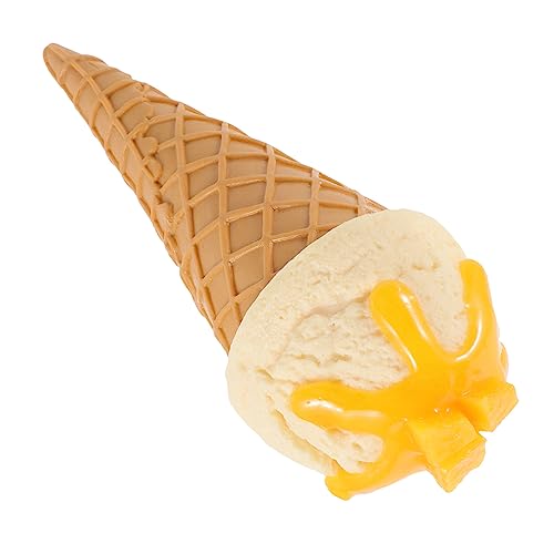HANABASS Künstliches Eiscreme Modell aus PVC Fake Eiscreme Cone für Dessert Shop Dekoration Fotografie Requisiten und Party Dekoration Mango Vanille Design HANABASS Künstliches Eiscreme Modell aus PVC Fake Eiscreme Cone für Dessert Shop Dekoration Fotografie Requisiten und Party Dekoration Mango Vanille Design von HANABASS