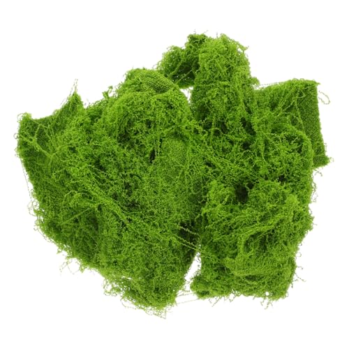 HANABASS Künstliches Moos Hellgrün für Basteln und Aquarien Deko Realistisches Terrarium Moos für Miniaturgärten Vielseitiges Kunstmoos für Pflanzliche Dekoration und Handwerksprojekte von HANABASS
