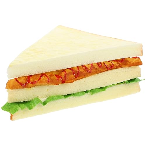 HANABASS Künstliches Sandwich Modell aus PU Realistisches Lebensmittel Deko für Fotografie Restaurant und Kindergarten für Brotwerbung und Innendekoration HANABASS Künstliches Sandwich Modell aus PU Realistisches Lebensmittel Deko für Fotografie Restaurant und Kindergarten für Brotwerbung und Innendekoration von HANABASS
