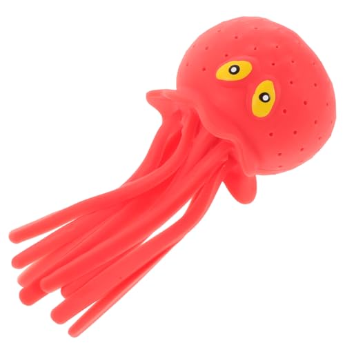 HANABASS Kuschelbadspielzeug Süßes Rotes Octopus Badespielzeug für Kleinkinder für Shower und Poolspaß Fördert Kreativität und Handwerkliche Fähigkeiten Sicher und Robust aus TPR HANABASS Kuschelbadspielzeug Süßes Rotes Octopus Badespielzeug für Kleinkinder für Shower und Poolspaß Fördert Kreativität und Handwerkliche Fähigkeiten Sicher und Robust aus TPR von HANABASS