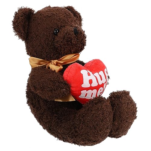 HANABASS Kuscheliger Plüschbär mit Herz Süße Valentinstags Deko für Zuhause Hochzeit Geburtstagsfeier für Besondere Anlässe HANABASS Kuscheliger Plüschbär mit Herz Süße Valentinstags Deko für Zuhause Hochzeit Geburtstagsfeier für Besondere Anlässe von HANABASS