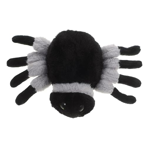 HANABASS Kuscheliges Schwarzes Spinnen Stofftier Halloween Deko Plüschpuppe Weiches Süßes Spider Doll für Sofa Kinderzimmer und Party Atmosphäre von HANABASS