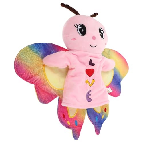 HANABASS Kuschelweiche Handpuppe aus Plüsch Cartoon Schmetterling für Kreatives Geschichtenerzählen und Strumpffüller oder für Kindergeburtstage und Partys HANABASS Kuschelweiche Handpuppe aus Plüsch Cartoon Schmetterling für Kreatives Geschichtenerzählen und Strumpffüller oder für Kindergeburtstage und Partys von HANABASS