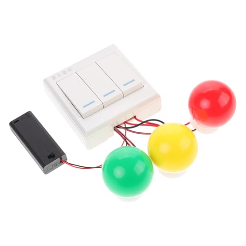HANABASS LED Lichtschalter Spieltafel für Kleinkinder Montessori Lernspielzeug mit Bunten Leuchten Rot Gelb Grün zur Farb und Logikförderung Sensorisches Motorikspielzeug für Reisen und HANABASS LED Lichtschalter Spieltafel für Kleinkinder Montessori Lernspielzeug mit Bunten Leuchten Rot Gelb Grün zur Farb und Logikförderung Sensorisches Motorikspielzeug für Reisen und von HANABASS