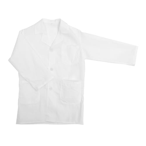 HANABASS Laborkittel Weiß Langarm Pädagogisches Arztkostüm für Jungen und Mädchen Fördert Wissenschaftliche Neugier und Rollenspiel Leicht zu Reinigen für Schule Karneval Halloween und HANABASS Laborkittel Weiß Langarm Pädagogisches Arztkostüm für Jungen und Mädchen Fördert Wissenschaftliche Neugier und Rollenspiel Leicht zu Reinigen für Schule Karneval Halloween und von HANABASS