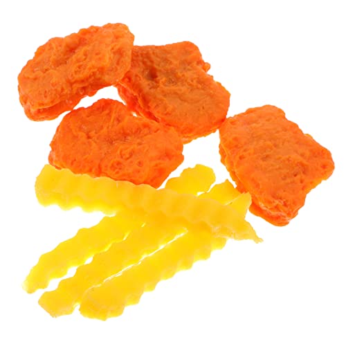 HANABASS Lebensechte PVC Gefälschte Chicken und Pommes Modell Teiliges Künstliche Lebensmittel Requisiten für Wohn und Fotodekoration Realistische Nachahmung Geruchsneutral Detailgetreues HANABASS Lebensechte PVC Gefälschte Chicken und Pommes Modell Teiliges Künstliche Lebensmittel Requisiten für Wohn und Fotodekoration Realistische Nachahmung Geruchsneutral Detailgetreues von HANABASS